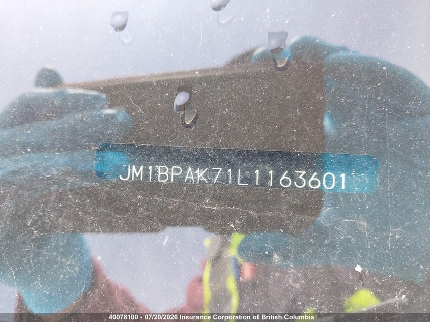 2020 Mazda Mazda3 Gx VIN: JM1BPAK71L1163601 Lot: 40078100