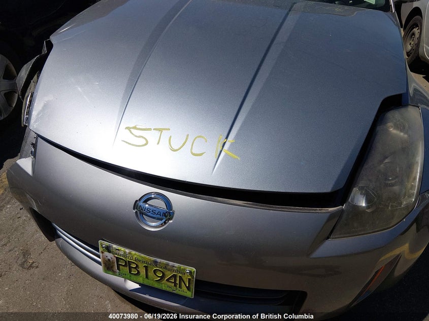 2006 Nissan 350Z Coupe VIN: JN1AZ34D36M305831 Lot: 40073980