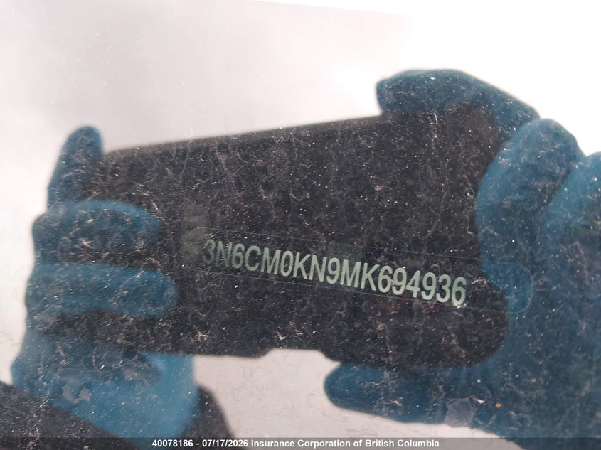 2021 Nissan Nv200 S/Sv VIN: 3N6CM0KN9MK694936 Lot: 40078186