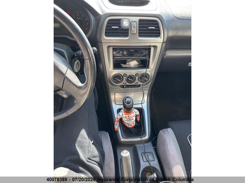 2007 Subaru Impreza 2.5I VIN: JF1GG61667G800776 Lot: 40078389