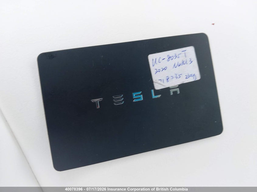 2020 Tesla Model 3 VIN: 5YJ3E1EA5LF718235 Lot: 40078396
