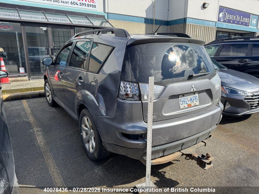 Vin: ja4jt3ax8cu607070, lot: 30095051, mitsubishi outlander ls 20123