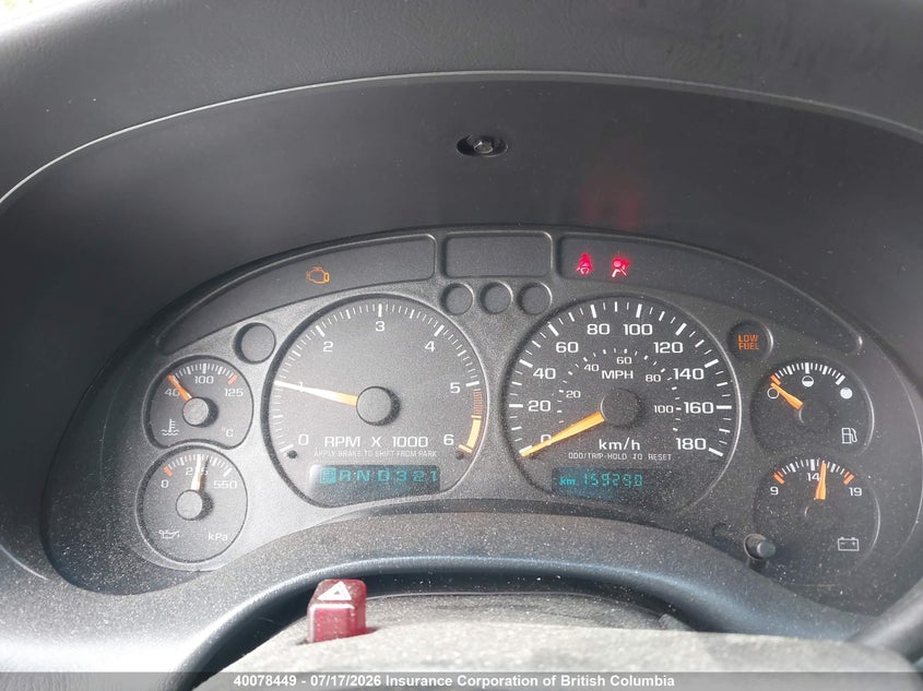 2003 CHEVROLET N/A PICKUP 4.3L V6 FI OHV 12V F2