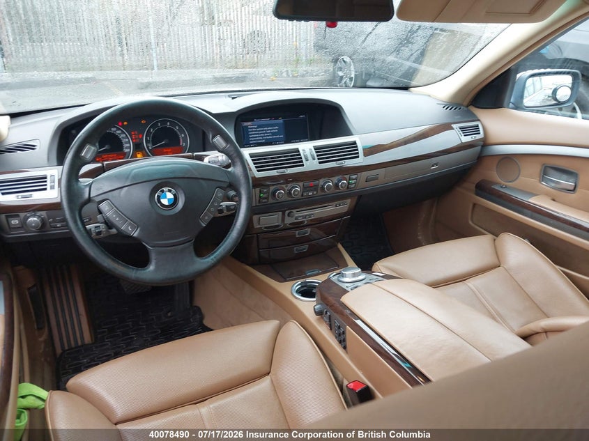2006 BMW 750Li VIN: WBAHN83576DT31604 Lot: 40078490