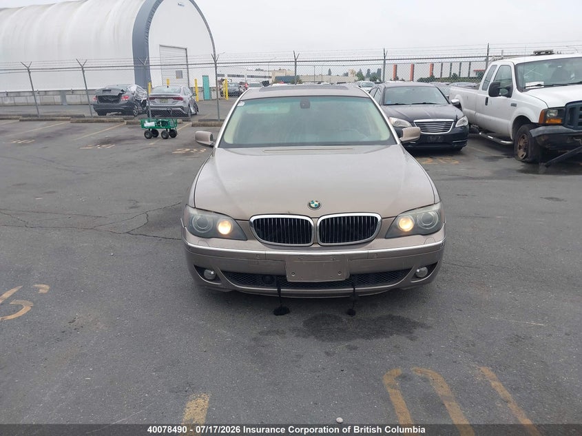 2006 BMW 750Li VIN: WBAHN83576DT31604 Lot: 40078490