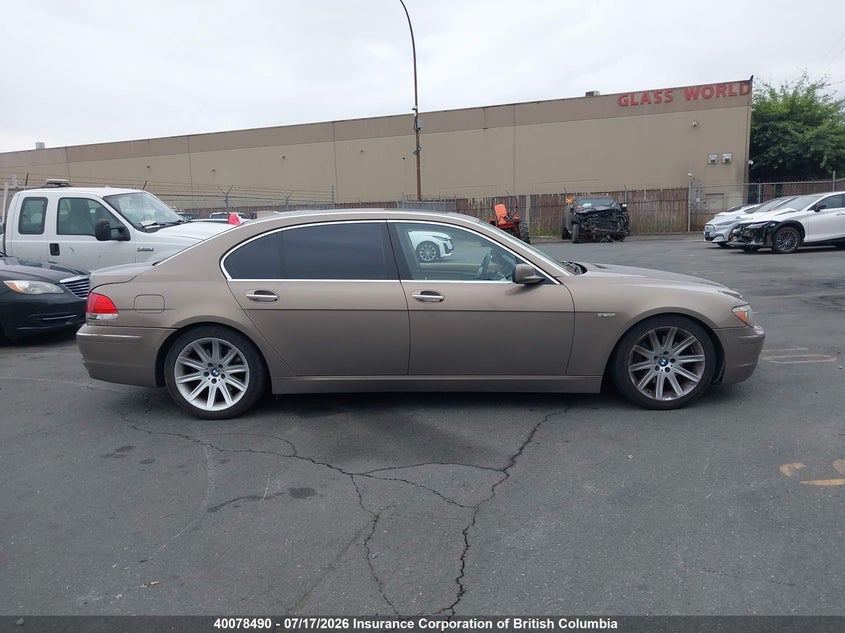 2006 BMW 750Li VIN: WBAHN83576DT31604 Lot: 40078490