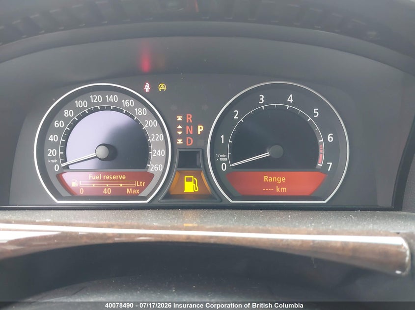 2006 BMW 750Li VIN: WBAHN83576DT31604 Lot: 40078490