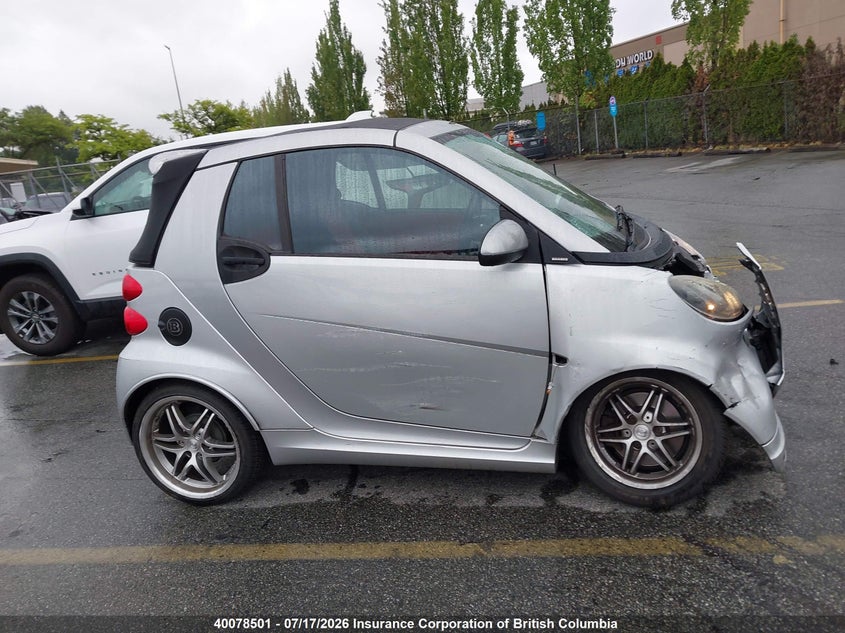2009 Smart Fortwo Brabus/Passion VIN: WMEEK31X59K293832 Lot: 40078501