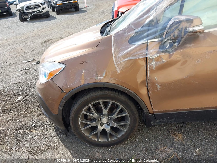 Vin: kl4cj1sm4gb576022, lot: 30095132, buick encore sport touring 20162