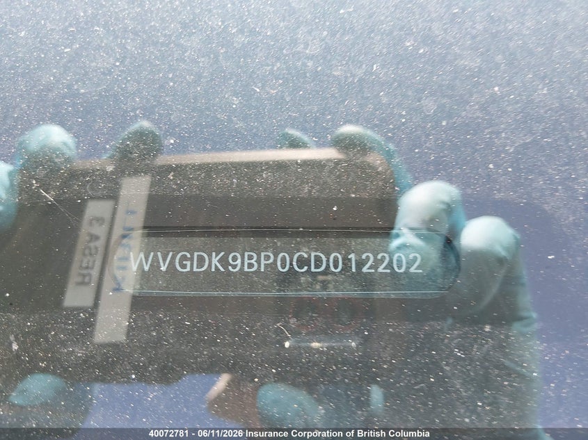 2012 Volkswagen Touareg Tdi VIN: WVGDK9BP0CD012202 Lot: 40072781