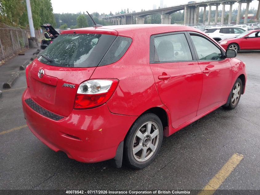 Vin: 2t1ku4eexbc581864, lot: 30095170, toyota corolla matrix 20114