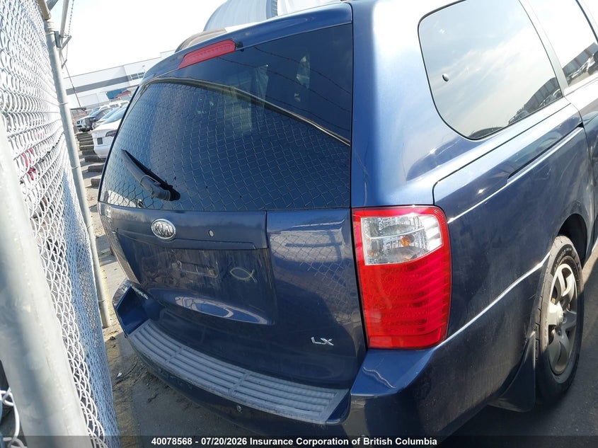 2008 Kia Sedona Ex/Lx VIN: KNDMB233286260096 Lot: 40078568