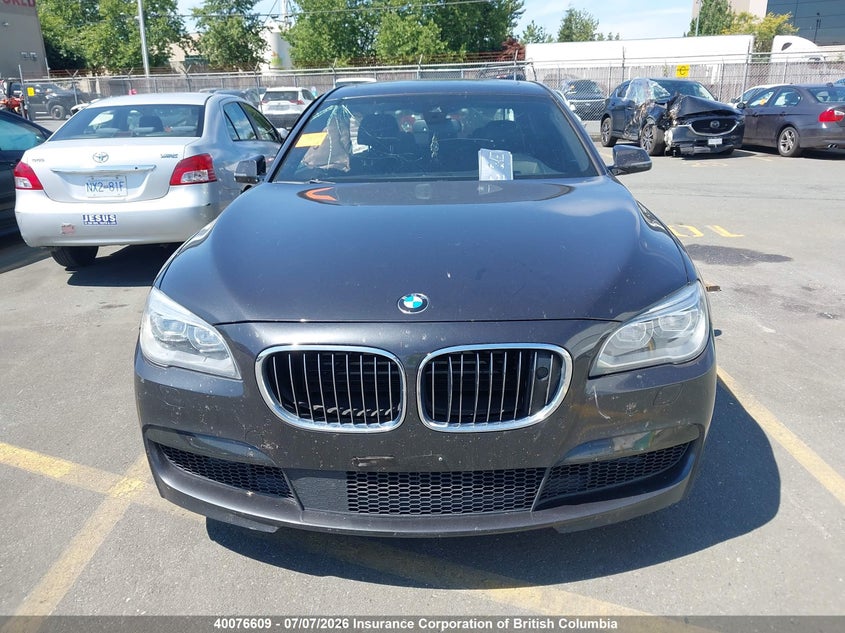 2013 BMW 750 Lxi VIN: WBAYF8C50DD140634 Lot: 40076609