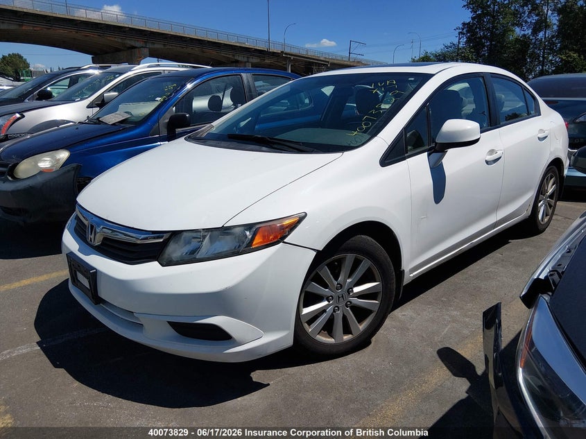 Vin: 2hgfb2f95ch054773, lot: 30095319, honda civic exl 20122