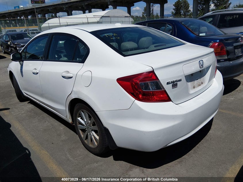 Vin: 2hgfb2f95ch054773, lot: 30095319, honda civic exl 20123