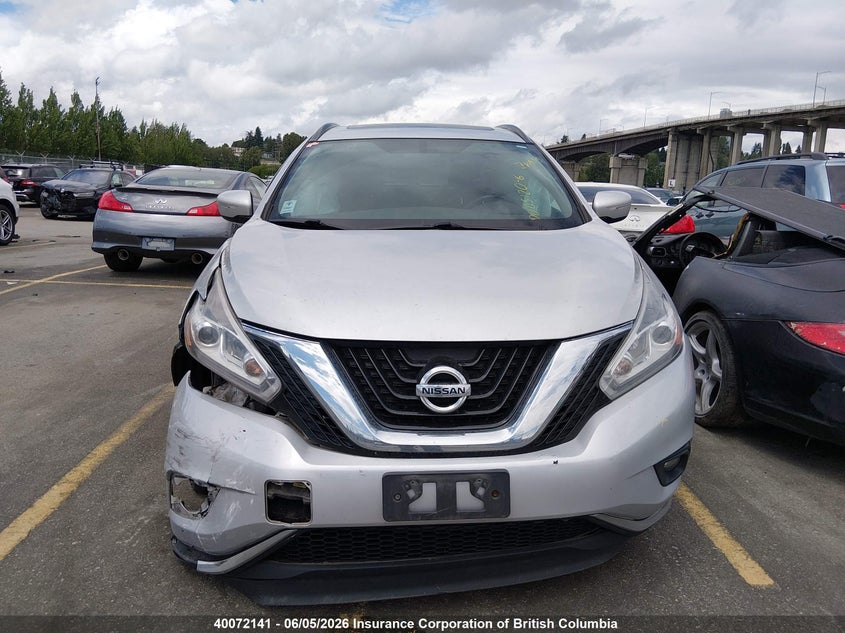 2015 Nissan Murano S/Sl/Sv/Platinum VIN: 5N1AZ2MH7FN277709 Lot: 40072141