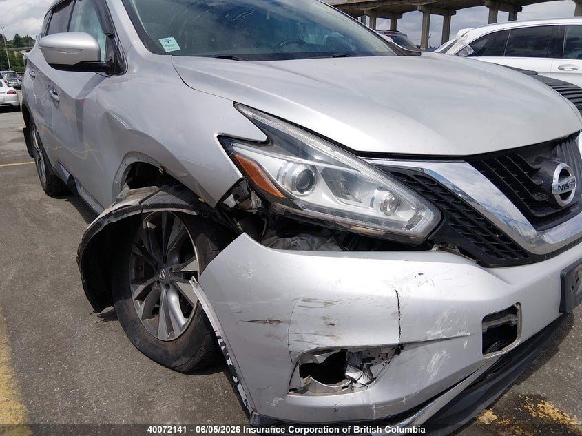 2015 Nissan Murano S/Sl/Sv/Platinum VIN: 5N1AZ2MH7FN277709 Lot: 40072141