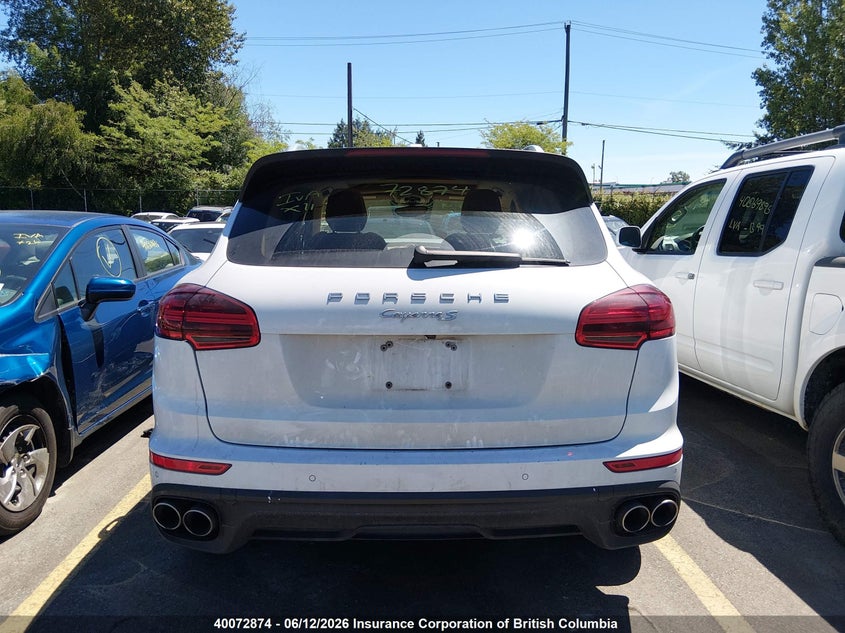 2015 Porsche Cayenne S VIN: WP1AB2A23FLA60824 Lot: 40072874