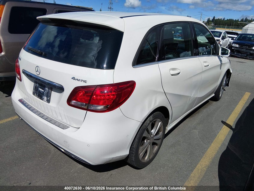 2015 Mercedes-Benz B 250 4Matic Sports Tourer VIN: WDDMH4GB4FJ361023 Lot: 40072630