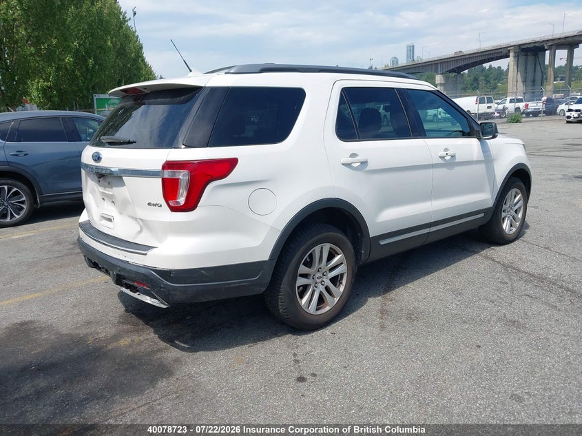 Vin: 1fm5k8d89jgc49934, lot: 30095414, ford explorer xlt 20184