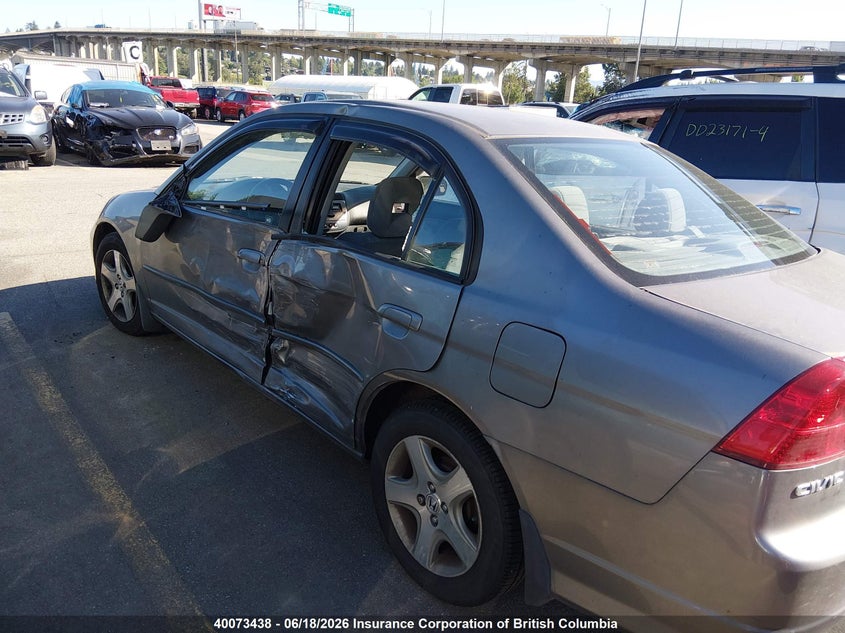 2005 Honda Civic Ex VIN: 2HGES16855H020588 Lot: 40073438