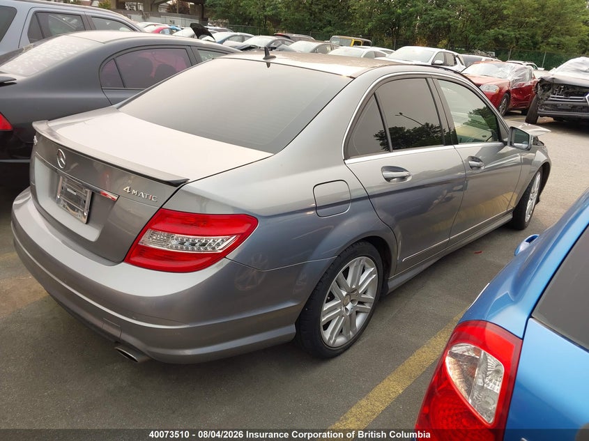 Vin: wddgf8bb6ba520538, lot: 30095619, mercedes-benz c 300 4matic 20114