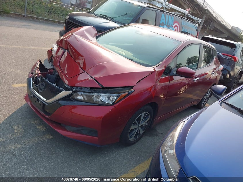 Vin: 1n4bz1bv5nc557768, lot: 30095626, nissan leaf s plus 20222