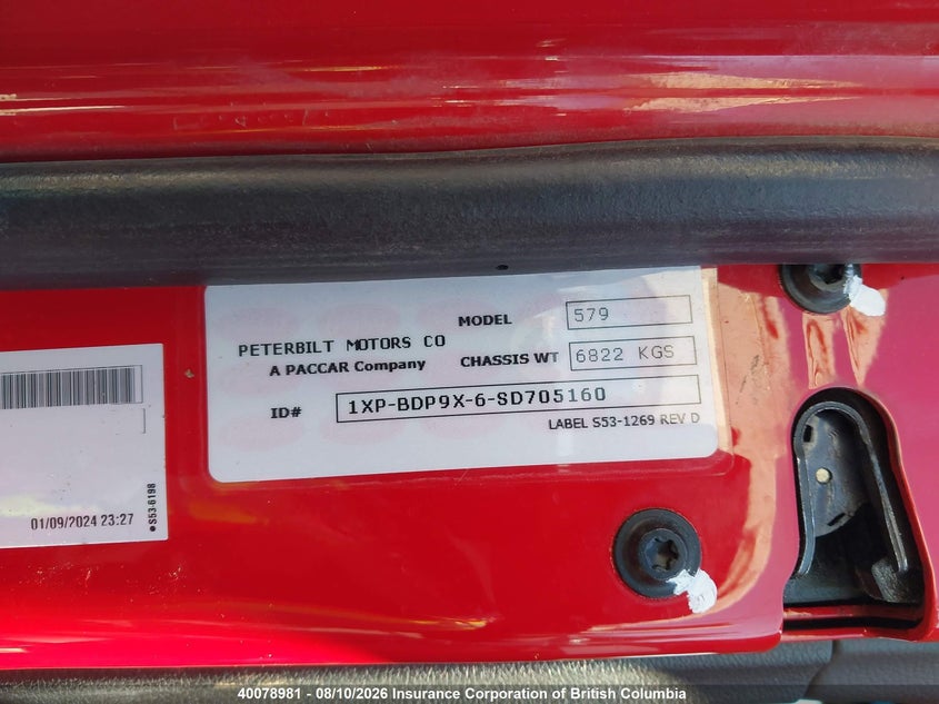 2025 OTHER PETERBILT 579 TRUCK 12.9L 6