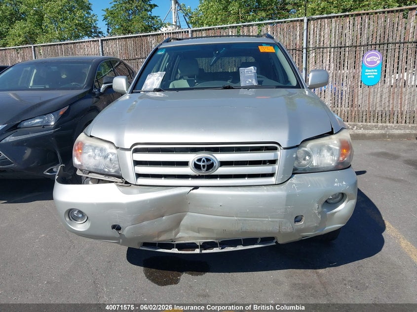 2007 Toyota Highlander Sport/Limited VIN: JTEEP21A170196427 Lot: 40071575
