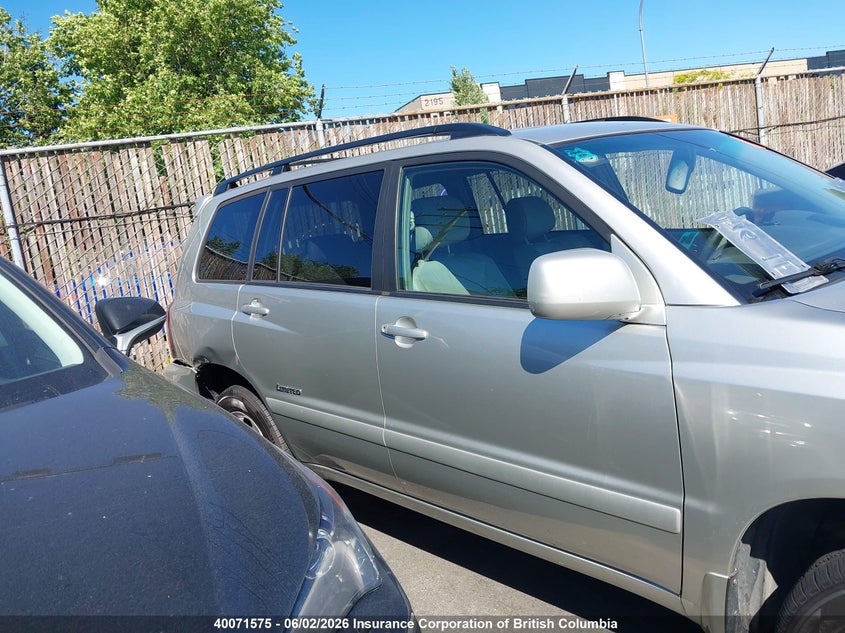 2007 Toyota Highlander Sport/Limited VIN: JTEEP21A170196427 Lot: 40071575