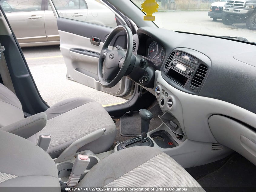 2011 HYUNDAI ACCENT SEDAN 1.6L I-4 DOHC, VVT, 110HP