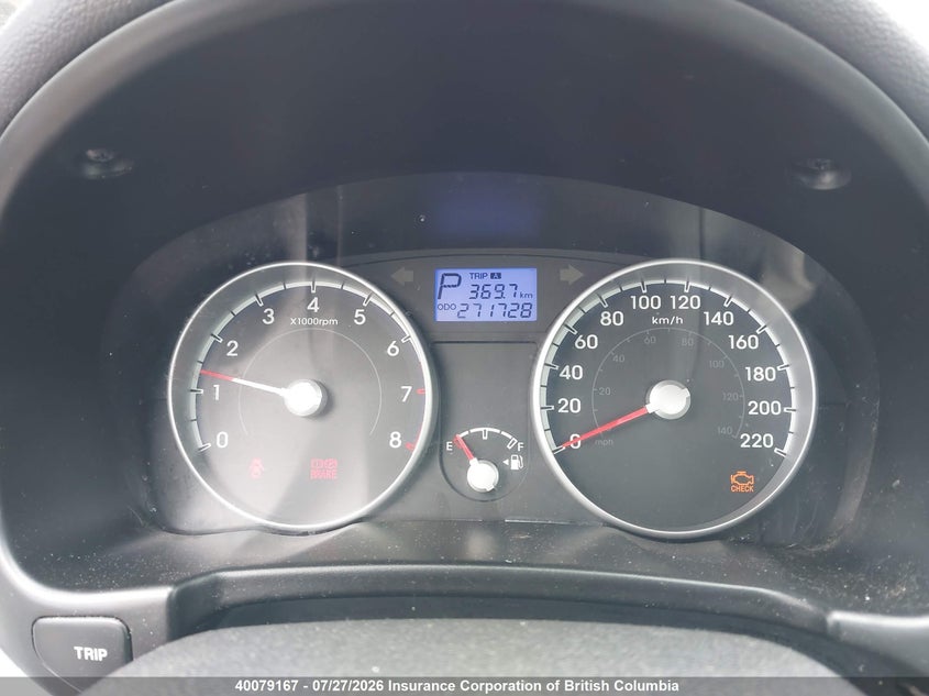 2011 HYUNDAI ACCENT SEDAN 1.6L I-4 DOHC, VVT, 110HP