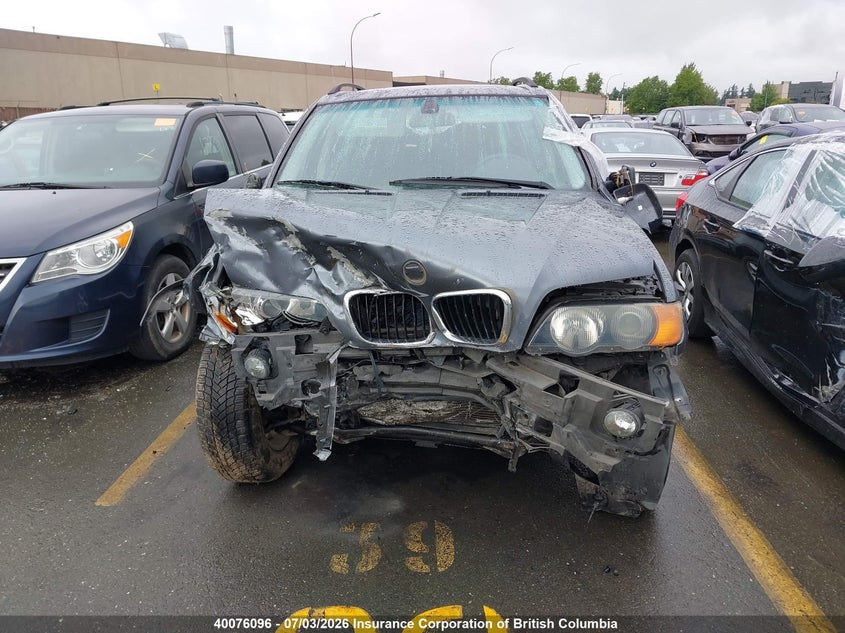 2003 BMW X5 SPORT UTILITY VEHICLE 3.0L I-6 DOHC, VVT, 225HP