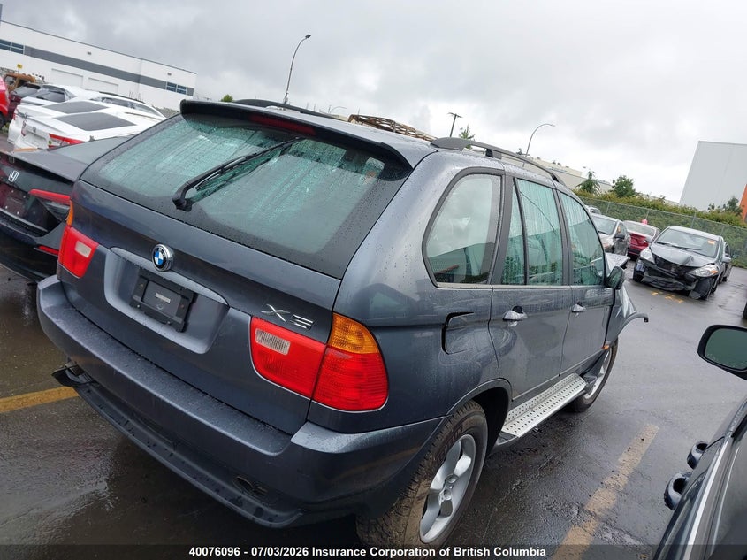 2003 BMW X5 SPORT UTILITY VEHICLE 3.0L I-6 DOHC, VVT, 225HP