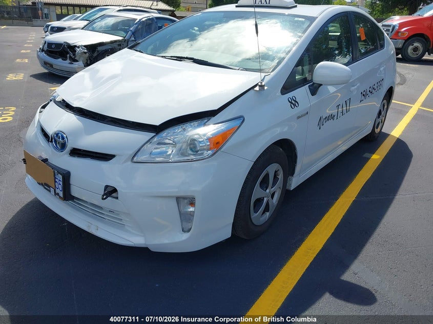 Vin: jtdkn3du3c1493325, lot: 30096299, toyota prius 20122