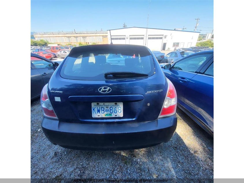 2007 HYUNDAI ACCENT HATCHBACK 1.6L I4 FI DOHC 16V F4