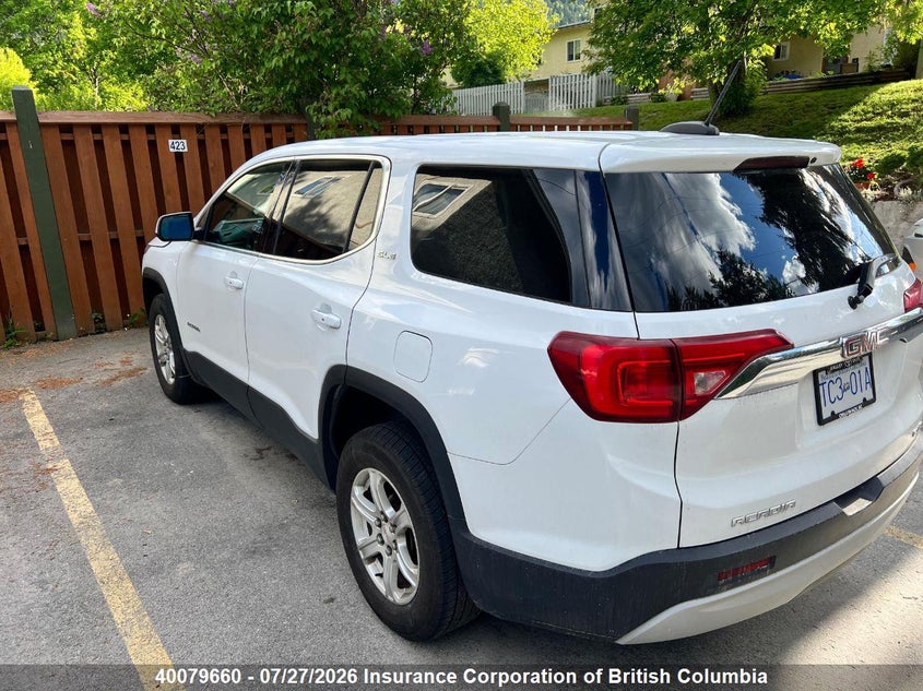 Vin: 1gkknrla8hz308080, lot: 30096552, gmc acadia sle 20173