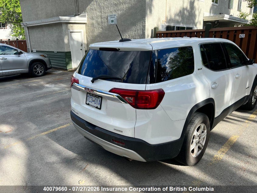 Vin: 1gkknrla8hz308080, lot: 30096552, gmc acadia sle 20174