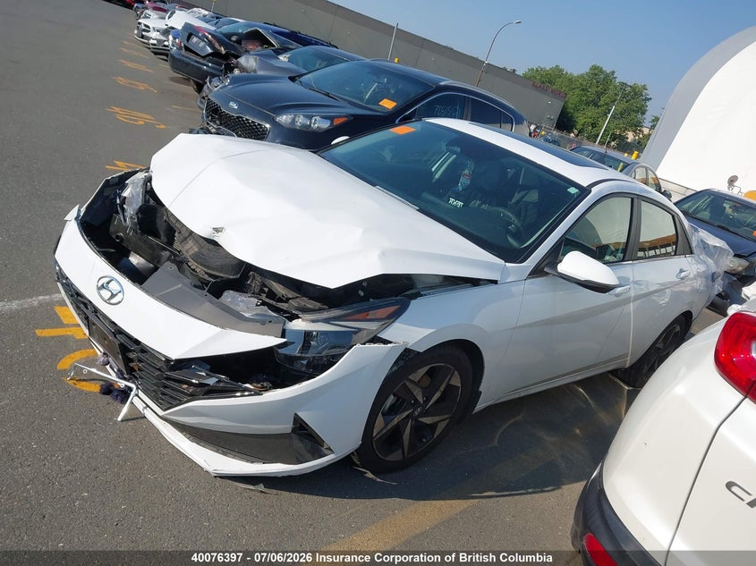 Vin: kmhln4ag5mu169071, lot: 30096624, hyundai elantra sel 20212