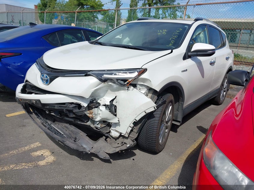 Vin: jtmdjrev5gd044344, lot: 30096692, toyota rav4 hv limited 20162