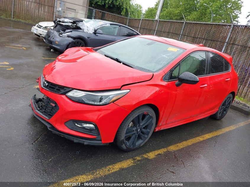Vin: 3g1be6sm3js651672, lot: 30096718, chevrolet cruze lt 20182