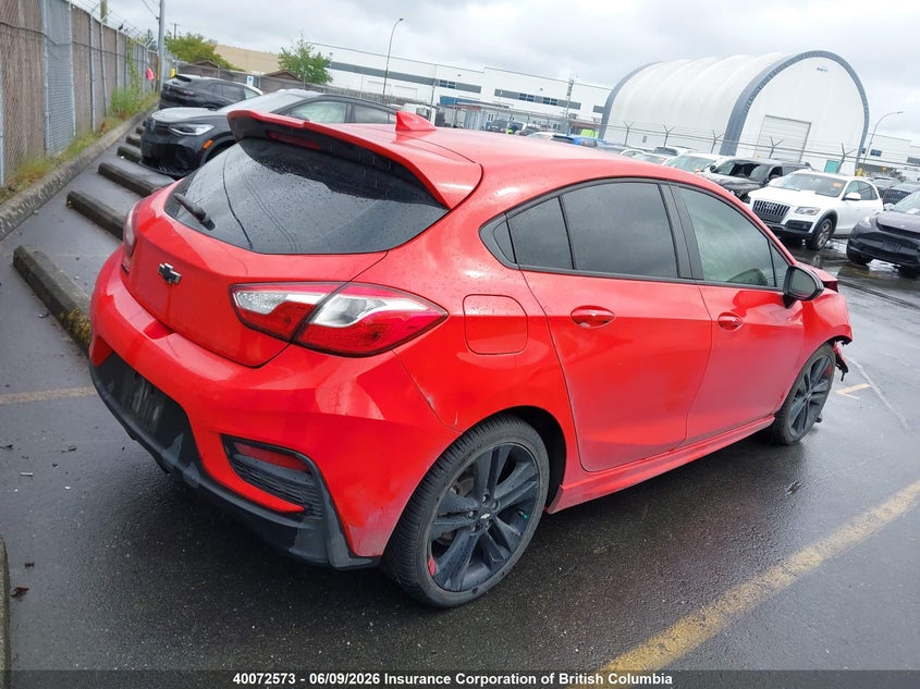 Vin: 3g1be6sm3js651672, lot: 30096718, chevrolet cruze lt 20184