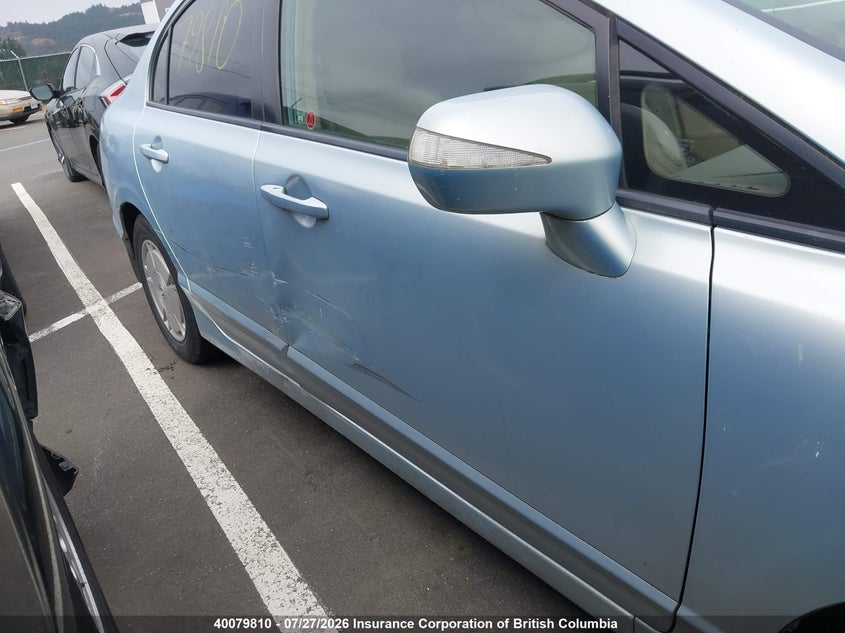 2007 HONDA CIVIC SEDAN 1.3L I4 FI SOHC 8V F