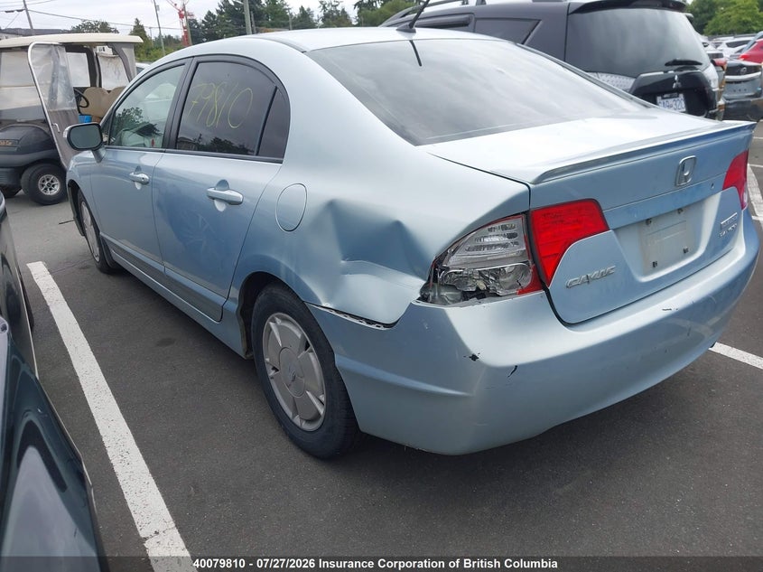 2007 HONDA CIVIC SEDAN 1.3L I4 FI SOHC 8V F