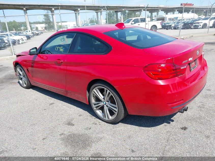 Vin: wba3n5c54fk198255, lot: 30096761, bmw 428i 20153