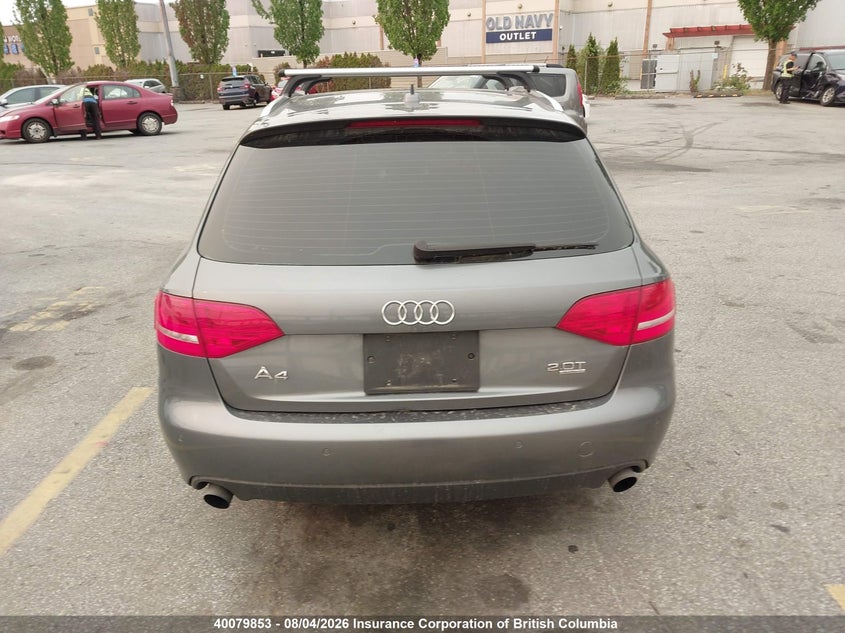 2012 AUDI A4 SEDAN 2.0L I4 FI DOHC 16V NF4