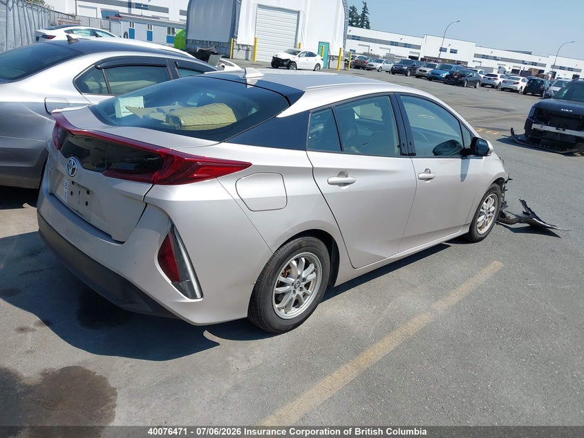 Vin: jtdkarfp8l3160290, lot: 30096776, toyota prius prime le/xle/limited 20204