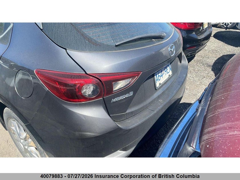 Vin: jm1bn1l79j1162181, lot: 30096807, mazda 3 touring 20184
