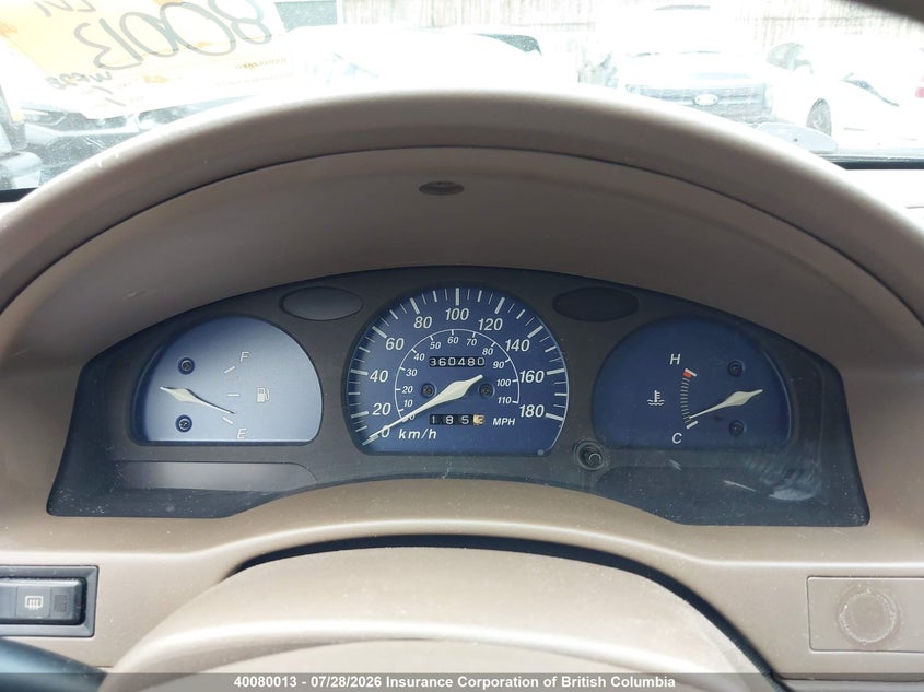 1998 TOYOTA TERCEL SEDAN 1.5L I4 FI DOHC 16V F4