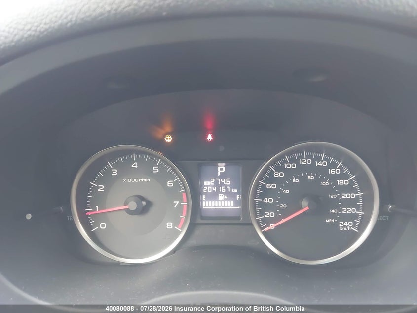2013 SUBARU IMPREZA SEDAN 2.0L H4 FI SOHC 16V NF4